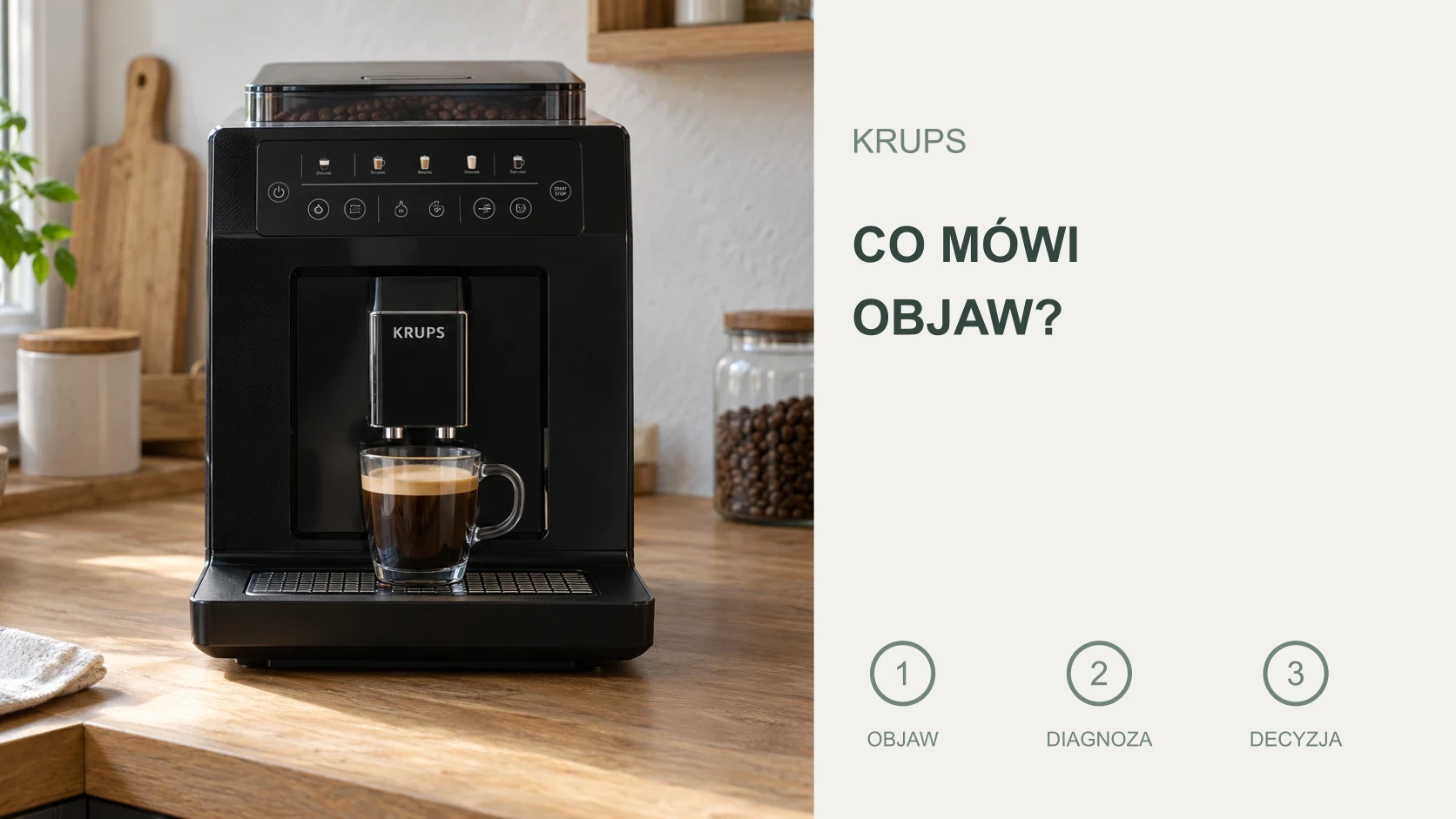Grafika poglądowa — Naprawa ekspresu do kawy krups