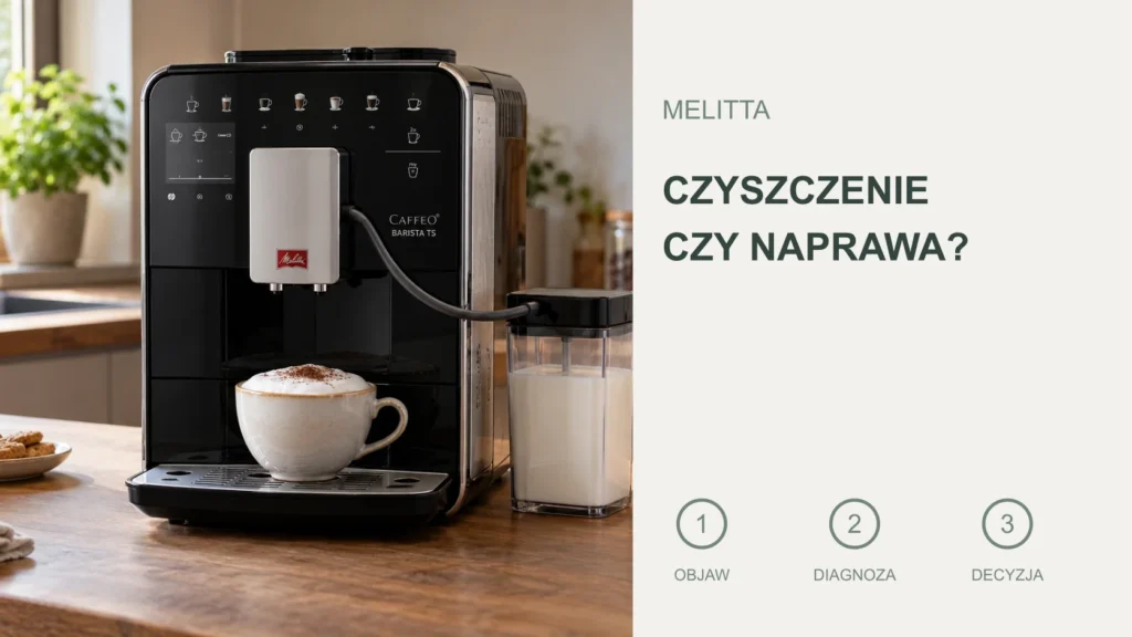 Melitta nie spienia mleka: co sprawdzić przed oddaniem ekspresu do naprawy