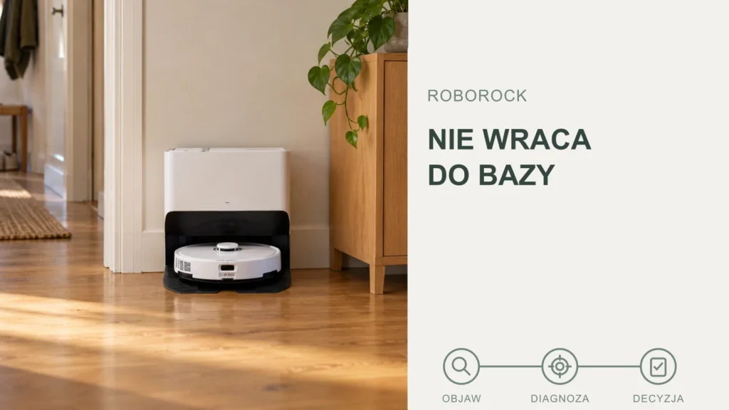 Roborock nie wraca do bazy: mapa, czujniki, napęd czy sama stacja?