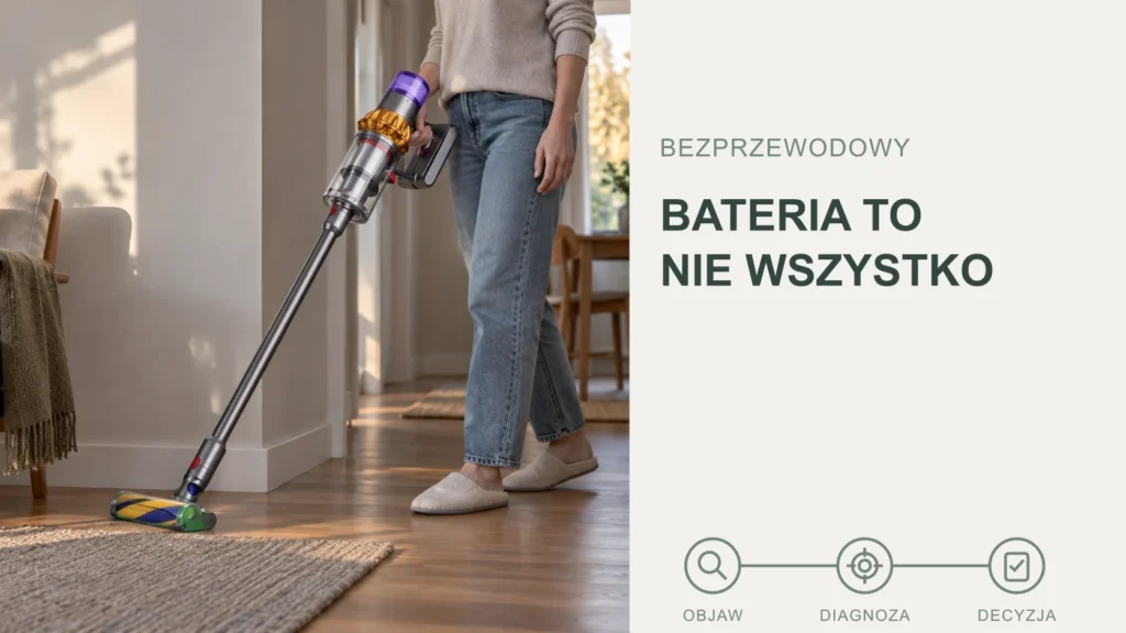 Naprawa odkurzaczy bezprzewodowych: bateria nie zawsze jest winna