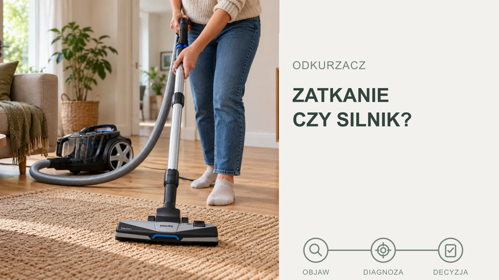 Grafika poglądowa — Naprawa odkurzaczy objawy diagnoza