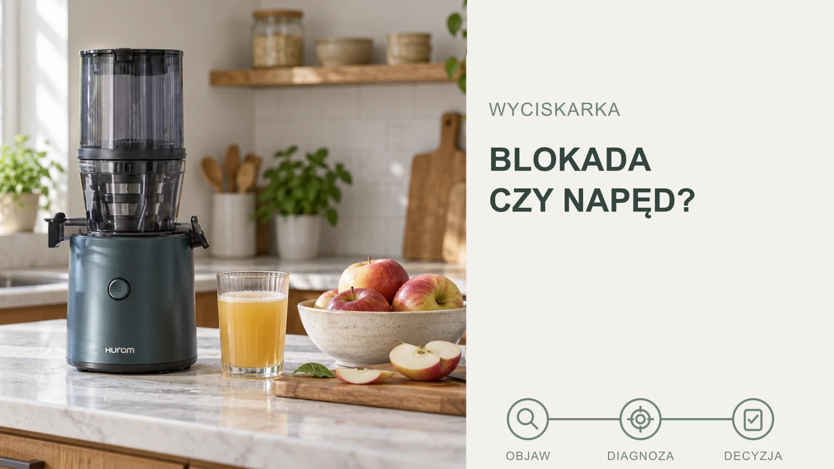 Grafika poglądowa — Naprawa wyciskarek wolnoobrotowych