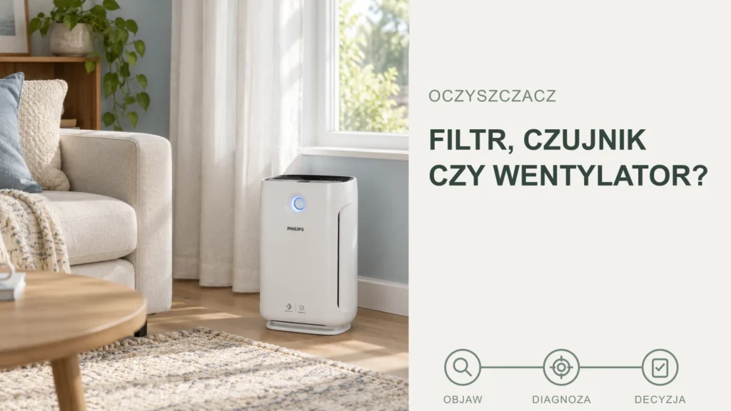 Naprawa oczyszczacza powietrza: głośna praca, brak nawiewu i błędny odczyt to różne usterki